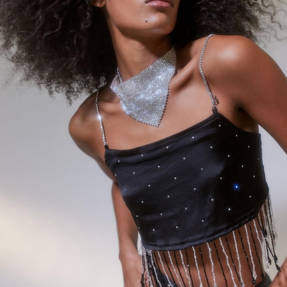 Urban Outfitters satin milinia top